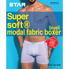 Star 3 Lü Erkek Modal Pamuklu Kemer Biyeli Boxer