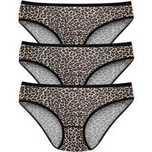Star Kadın 3 Lü Leopar Bato Külot