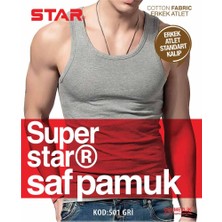 Star 3 Lü Erkek %100 Saf Pamuk  Cotton Atlet
