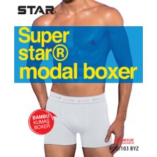 Star 3lü Erkek Modal Beli Kemerli Boxer