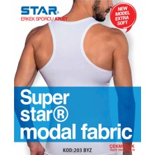 Star Erkek Beyaz Modal Sporcu Atlet