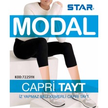 Star 3 Lü Kadın Modal Diz Altı Kapri Tayt