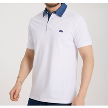 Lacoste  Polo Mono  Yaka  Beyaz  Regular Fit