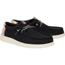 Hey Dude 43094 Wally Resort Siyah-Kırmızı Erkek Ayakkabı