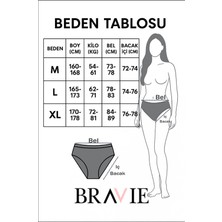 Kadın 5'li Organik Pamuk Fitilli Bikini Külot Bk2-Ten