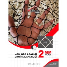 Kedi Balkon Güvenlik Filesi – 2.5 M Yükseklik | Metreyle Kesim | 2 mm Ip, 4x4 cm Göz Aralığı + Montaj Aparatları (Beyaz Veya Siyah)