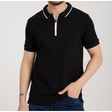 Lacoste   Fermuarlı Yaka Regular Fit Siyah