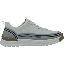 Yalınayak M19075 Hakiki Deri Erkek Sneaker Beyaz