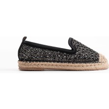 Dune Premium Kadın Siyah Espadril Ayakkabı