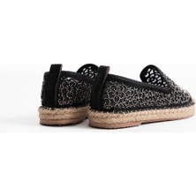 Dune Premium Kadın Siyah Espadril Ayakkabı