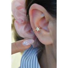 Sacce Scarves & Accessories Sıkıştırmalı Kıkırdak Küpesi Mini Yıldız Earcuff