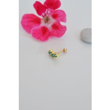 Sacce Scarves & Accessories Mavi Renk Yıldızlı Helix Piercing Kıkırdak Lob Conch