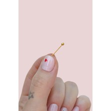 Sacce Scarves & Accessories Gold Renk  Düz Ucu Toplu Nipple Piercingi Küçük Göğüs Piercingi