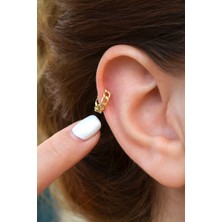 Sacce Scarves & Accessories Gold Zincir Model Halka Piercing Tragus Helix Forward Helix Kıkırdak