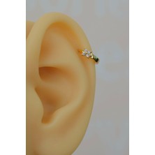 Sacce Scarves & Accessories Çiçek Halka Tragus Piercing Helix Kıkırdak Küpesi