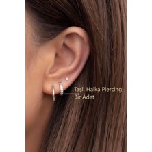Sacce Scarves & Accessories Zirkon Taşlı Halka Tragus Piercing Helix Kıkırdak Forward Helix