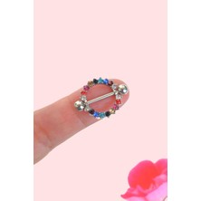 Sacce Scarves & Accessories Multicolor Taşlı Nipple Piercing Çok Renkli Meme Ucu Piercingi