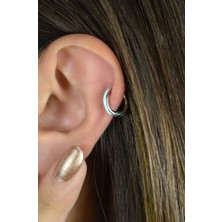 Sacce Scarves & Accessories Çelik Halka Helix Piercing Kıkırdak Turquaz Renk