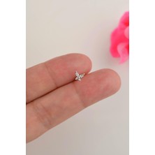 Sacce Scarves & Accessories Kelebek Helix Kıkırdak Lob Gümüş Renkli Piercing