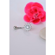 Sacce Scarves & Accessories Papatya Model Göbek Piercingi Papatyalı Çelik