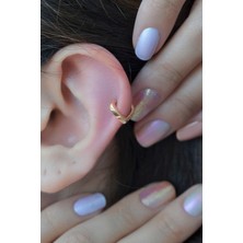 Sacce Scarves & Accessories Kalp Figürlü Halka Piercing, Tragus, Helix Ve Kıkırdak Bölgesi Uyumlu Küpe