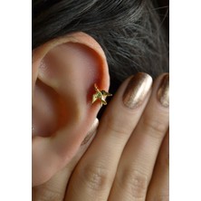 Rodyum Helix Piercing Kıkırdak Küpesi Kırlangıç
