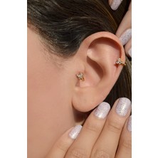 Sacce Scarves & Accessories Gold Kelebek Tragus Piercing