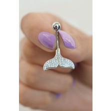 Sacce Scarves & Accessories Çelik Balina Kuyruğu Model Göbek Piercingi Denizkızı