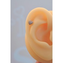 Sacce Scarves & Accessories Mini Kalp Helix Kıkırdak Lob Küpesi