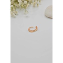 Düz Halka Piercing Tragus Helix Kıkırdak Küpesi