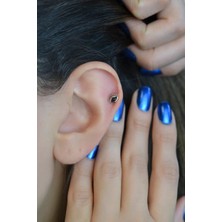Sacce Scarves & Accessories Göz Kıkırdak Küpesi Helix Piercing Gümüş Renk