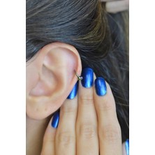 Sacce Scarves & Accessories 6 mm Hologram Çelik Top Uçlu Piercing Septum Kıkırdak