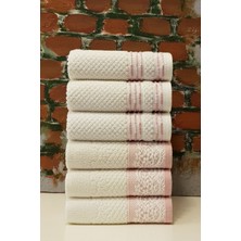 Bronie 6'lı Havlu - Pudra