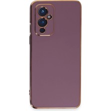 Newface One Plus 9 Kılıf Volet Silikon - Mor Dpmah