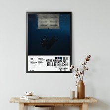 Orenda Art Billie Eilish - Hit Me Hard And Soft Albüm Spotify Çerçeveli Poster Tablo