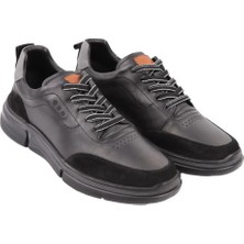 19390 Siyah Günlük Deri Ayakkabı