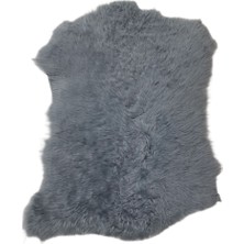 Gerçek Koyun Postu - Naturel - Kısa Tüylü - Doğal - 60X40 cm - Petrol Yeşili - A9