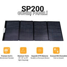 200W Katlanabilen Taşınabilir Yüksek Verimli Güneş Enerjisi Şarj Paneli - Initial Entropy Energy SP200
