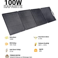 100W Katlanabilen Taşınabilir Yüksek Verimli Güneş Enerjisi Şarj Paneli - Initial Entropy Energy SP100