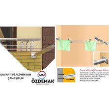 Özdemak Balkon Çamaşır Kurutma Askısı Kurutmalık Duvar Tipi Montaj