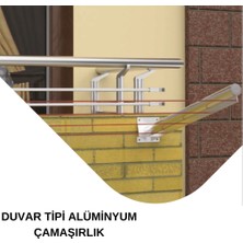 Özdemak Balkon Çamaşır Kurutma Askısı Kurutmalık Duvar Tipi Montaj