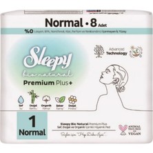 Sleepy Hijyenik Ped Bio Natural Premium Plus 8'li