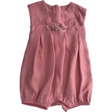Babydoll Tulum Pembe Çiçekli