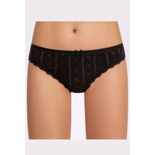 Jakarlı ( Transferli Ribana ) Kadın Bikini Külot   3 Adet