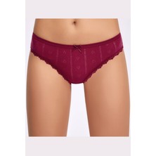 Jakarlı ( Transferli Ribana ) Kadın Bikini Külot   3 Adet