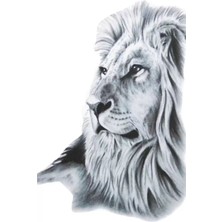 Caş Dekorasyon Aslan Figürlü Geçici Dövme Tattoo