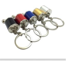 Yubuhome® Hareketli Araba Vites Anahtarlık Altı Hız Manuel Vites Dişli Shifter Topuzu Metal Anahtarlık