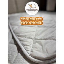 Merinos Kuzu Yünü Bebek Yatak Pedi, Yatak Koruyucu, Yatak Şiltesi (%100 Merinos Kuzu Yünü)