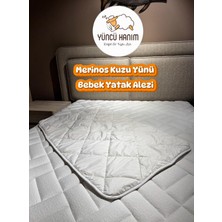 Merinos Kuzu Yünü Bebek Yatak Pedi, Yatak Koruyucu, Yatak Şiltesi (%100 Merinos Kuzu Yünü)