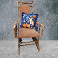 Tavşan Çift Taraflı Dekoratif Püsküllü - Saçaklı Kırlent Kılıfı 1 Adet 43X43CM